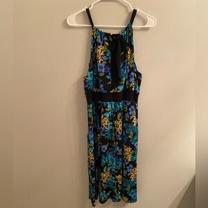Apt. 9 Black Floral Midi Dress